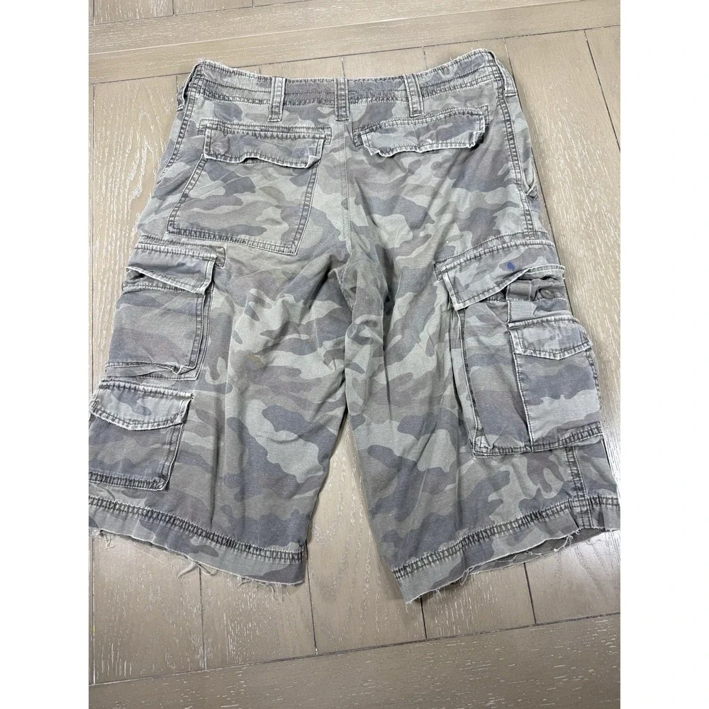 Vintage‎ JUICY COUTURE Men Camo Cargo Shorts Size 33 Y2K Retro Grunge